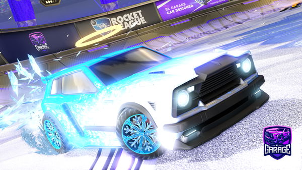 A Rocket League car design from HiRandomTV