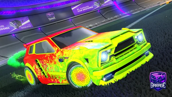 A Rocket League car design from bappleton