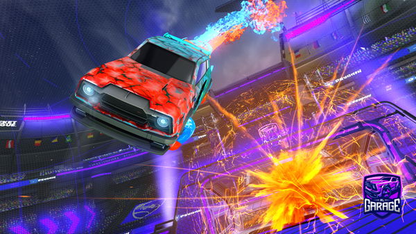 A Rocket League car design from Woofnado