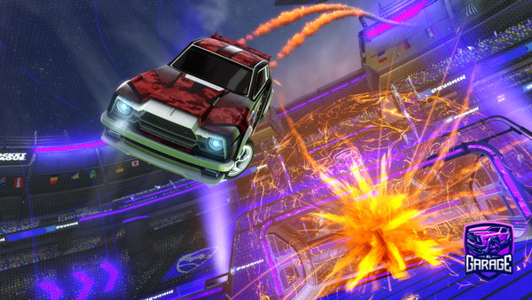 A Rocket League car design from TheToxicFranco