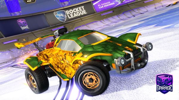 A Rocket League car design from SilverRL_