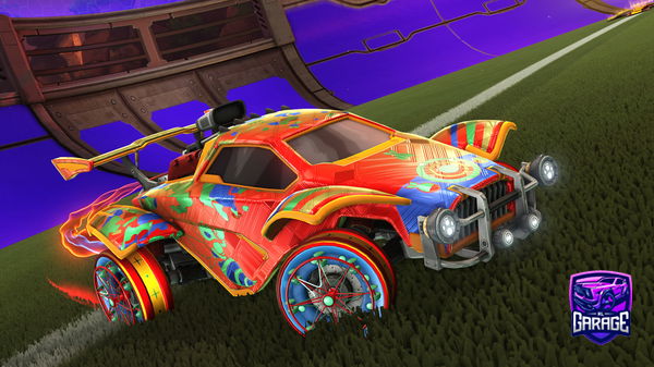 A Rocket League car design from Crazyfeet44