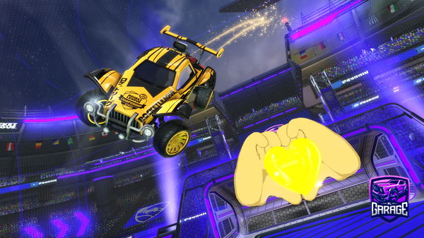 A Rocket League car design from djlightningpig2