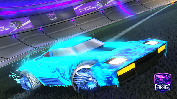 A Rocket League car design from Myusernameistigershark