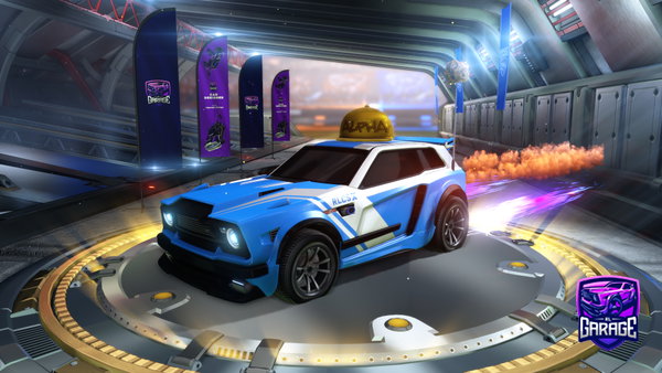 A Rocket League car design from Fwpxrky