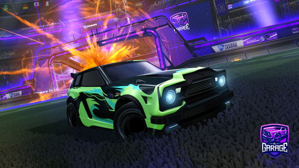A Rocket League car design from Ghosty01