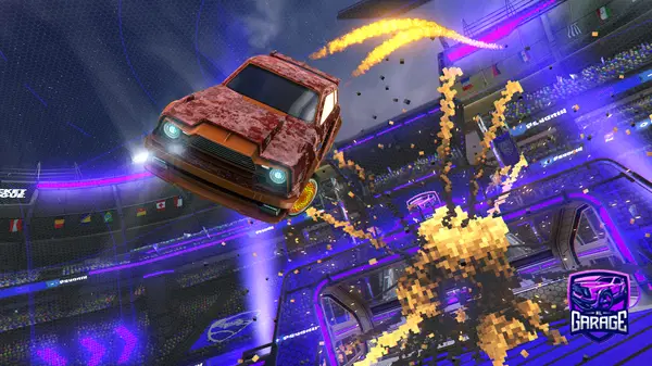 A Rocket League car design from greasyonyt