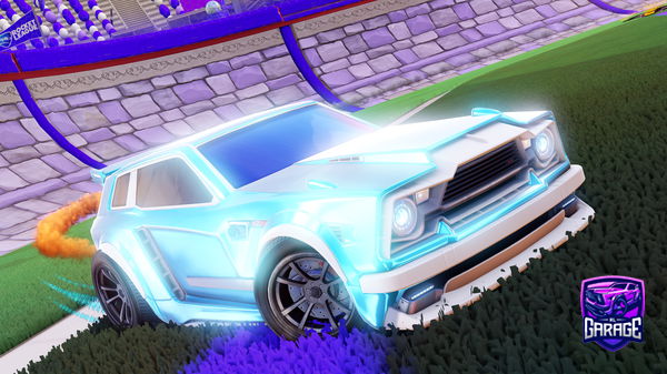 A Rocket League car design from OrangeJuice923