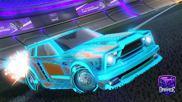 A Rocket League car design from Hyperspace