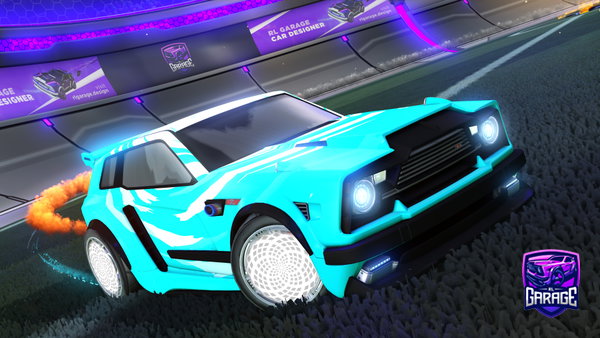 A Rocket League car design from Tecnikaz