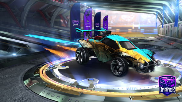 A Rocket League car design from achickencurry101