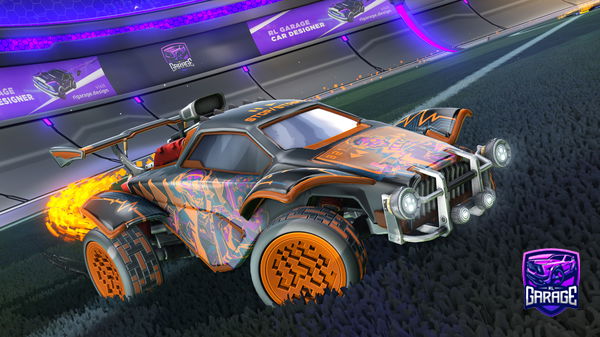 A Rocket League car design from HSA-MIXER