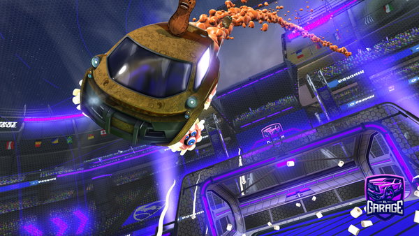A Rocket League car design from Vr-fishy