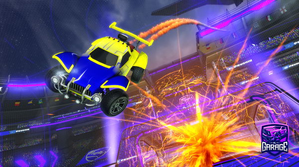 A Rocket League car design from Mathies34