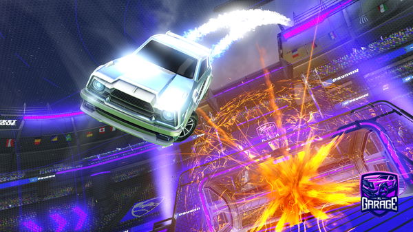 A Rocket League car design from SchoolPizzaParty