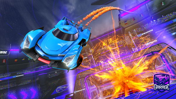 A Rocket League car design from Albiceleste