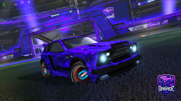 A Rocket League car design from VantablackF