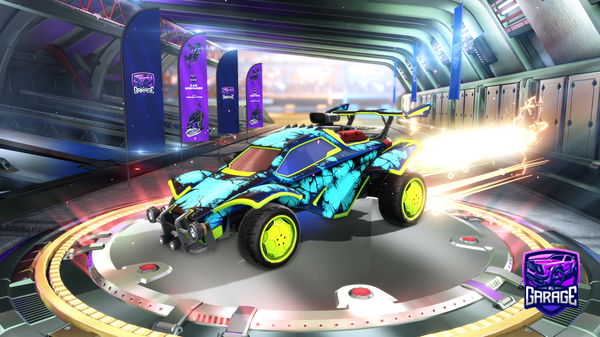 A Rocket League car design from hottiemcshottie