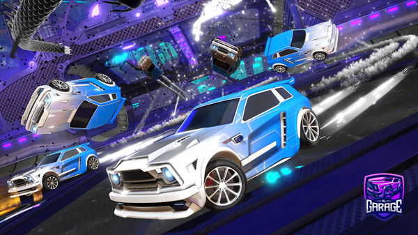 A Rocket League car design from Rockkamsen