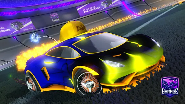 A Rocket League car design from THEO67210