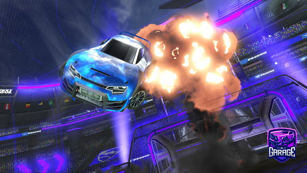 A Rocket League car design from Bookshaw
