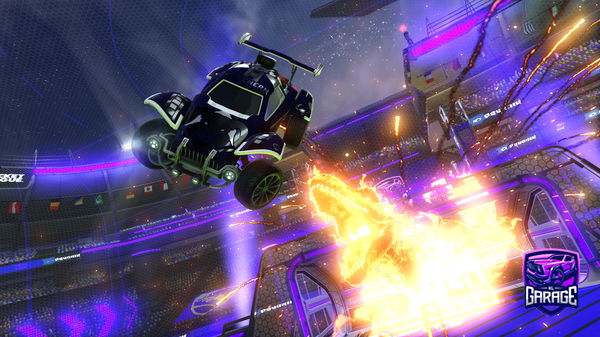 A Rocket League car design from paperzrl