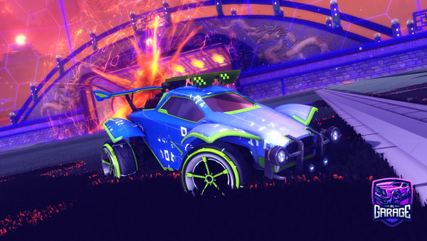 A Rocket League car design from ZebraZXY