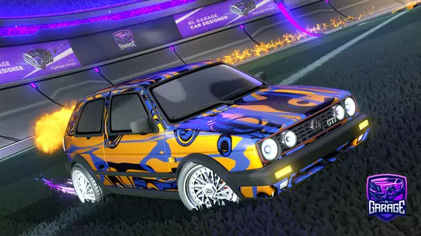 A Rocket League car design from Fifoludek
