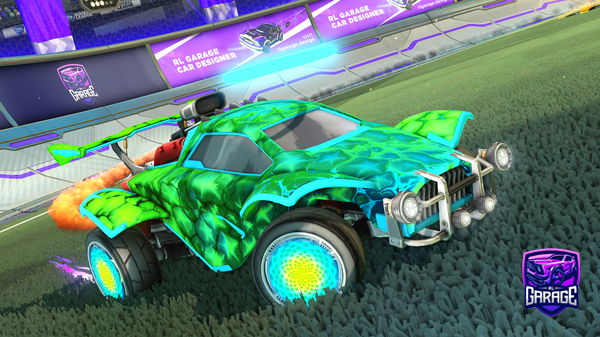 A Rocket League car design from Omainga