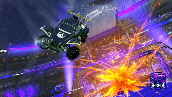 A Rocket League car design from paperzrl