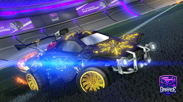 A Rocket League car design from Pinkydieerste