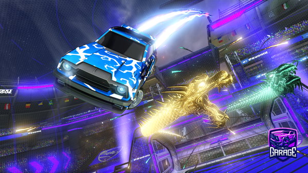A Rocket League car design from SLATEAURA322399