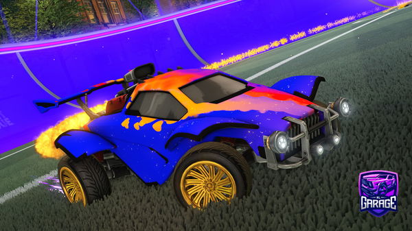 A Rocket League car design from Verrkami