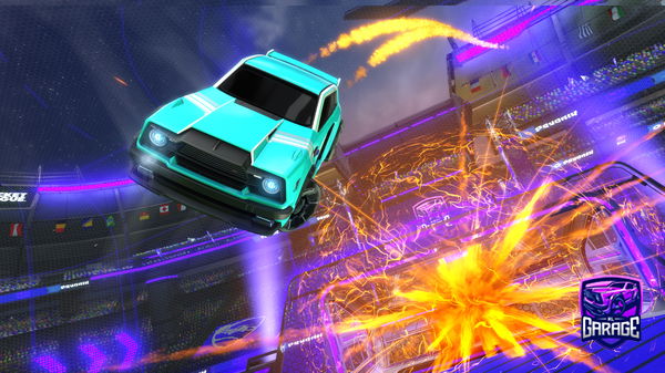 A Rocket League car design from PurpleJ33p