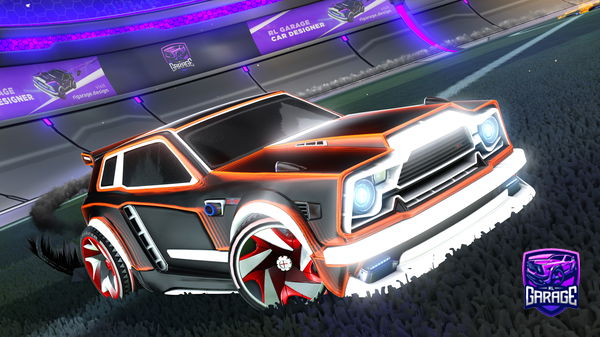 A Rocket League car design from TX456G