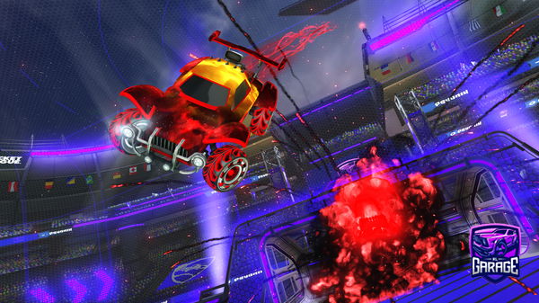 A Rocket League car design from Bobsanblobs