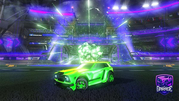 A Rocket League car design from SunsetSwitch