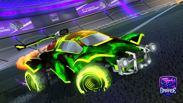A Rocket League car design from yetya