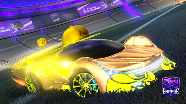 A Rocket League car design from MiloPlaysRumble