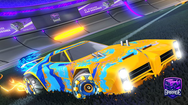 A Rocket League car design from Synxty