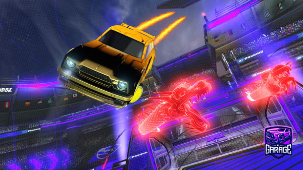 A Rocket League car design from DasaniWater