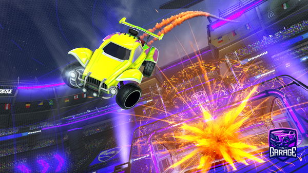 A Rocket League car design from Okelve1