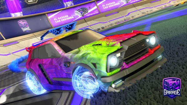 A Rocket League car design from Hiidk