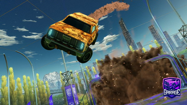 A Rocket League car design from Caffedoggo