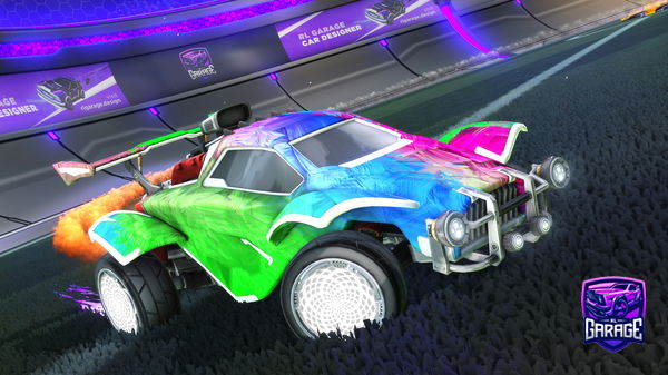 A Rocket League car design from hdrokker