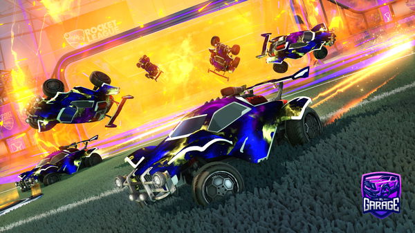 A Rocket League car design from achickencurry101