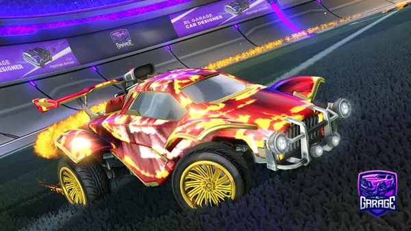 A Rocket League car design from Mallart