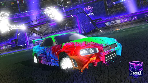 A Rocket League car design from SYNC-VXBZZ