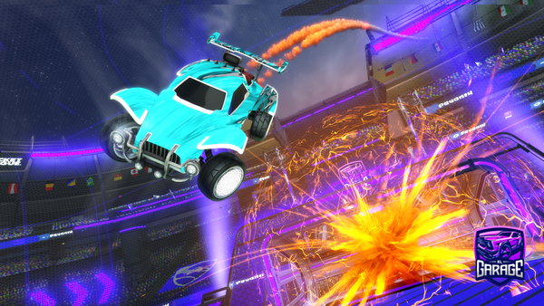 A Rocket League car design from Mini_Bond006