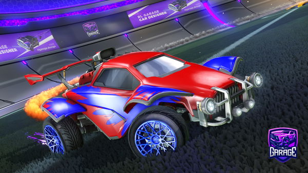 A Rocket League car design from vroofy